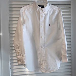 Ralph Lauren Boys White Buttondown, size 6